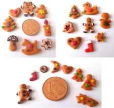 8x Plätzchen Weihnachten Lebkuchen Teddy Ste...