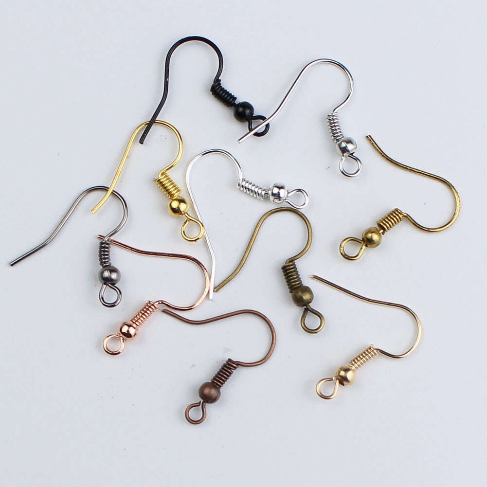 100pcs/lot Earring Hooks Earring Findings Ear Wires Hooks for DIY Jewelry  Making