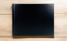 Unibind 9"x 11" Leather Landscape Photo Book with no Window, Black -10 Pack