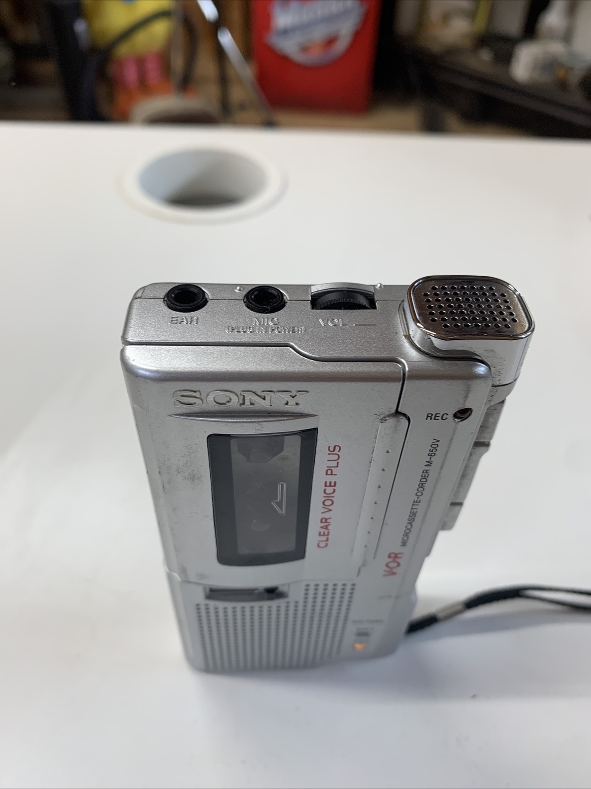 Sony M650V VOR MicrocassetteCorder Clear Voice Plus Handheld Recorder