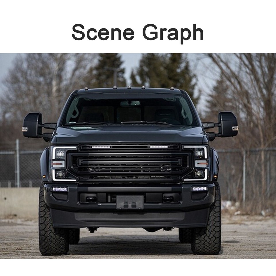 Towing &amp; Hauling For Ford E-350 Super Duty Passenger Side Power Heated Tow Mirror For 2008-2016 Ford F250 F350 F450 Super Duty - Black, Textured Ford Super Duty Tow Mirror