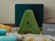 English Letters Pillow Soft Initial Throw Cushion Decorative Alphabet Pillow