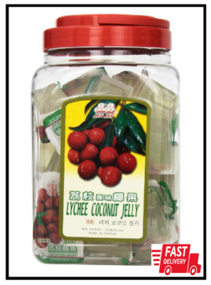 Jin Jin Lychee Coconut Candy Jelly Cups 52.9 oz.