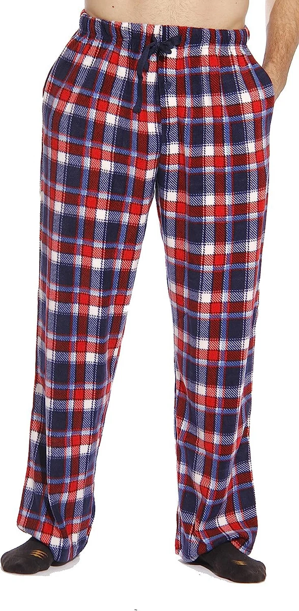 followme Microfleece Men's Buffalo Plaid Pajama Pants with Pockets