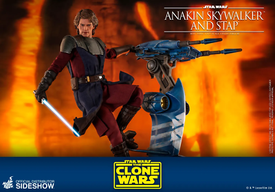 THE CLONE WARS~ANAKIN SKYWALKER & STAP~SIXTH SCALE FIGURE SET