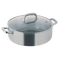 Berndes Tricion Resist Servierpfanne Mit Glasdeckel Antihaft Edelstahl Ø 28 Cm