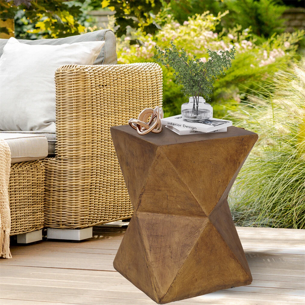 Geometric outdoor on sale side table