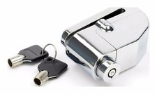 Mammoth Chrome Scooter Motorbike Motorcycle Alarm Disc Lock 110dB With 6mm Pin