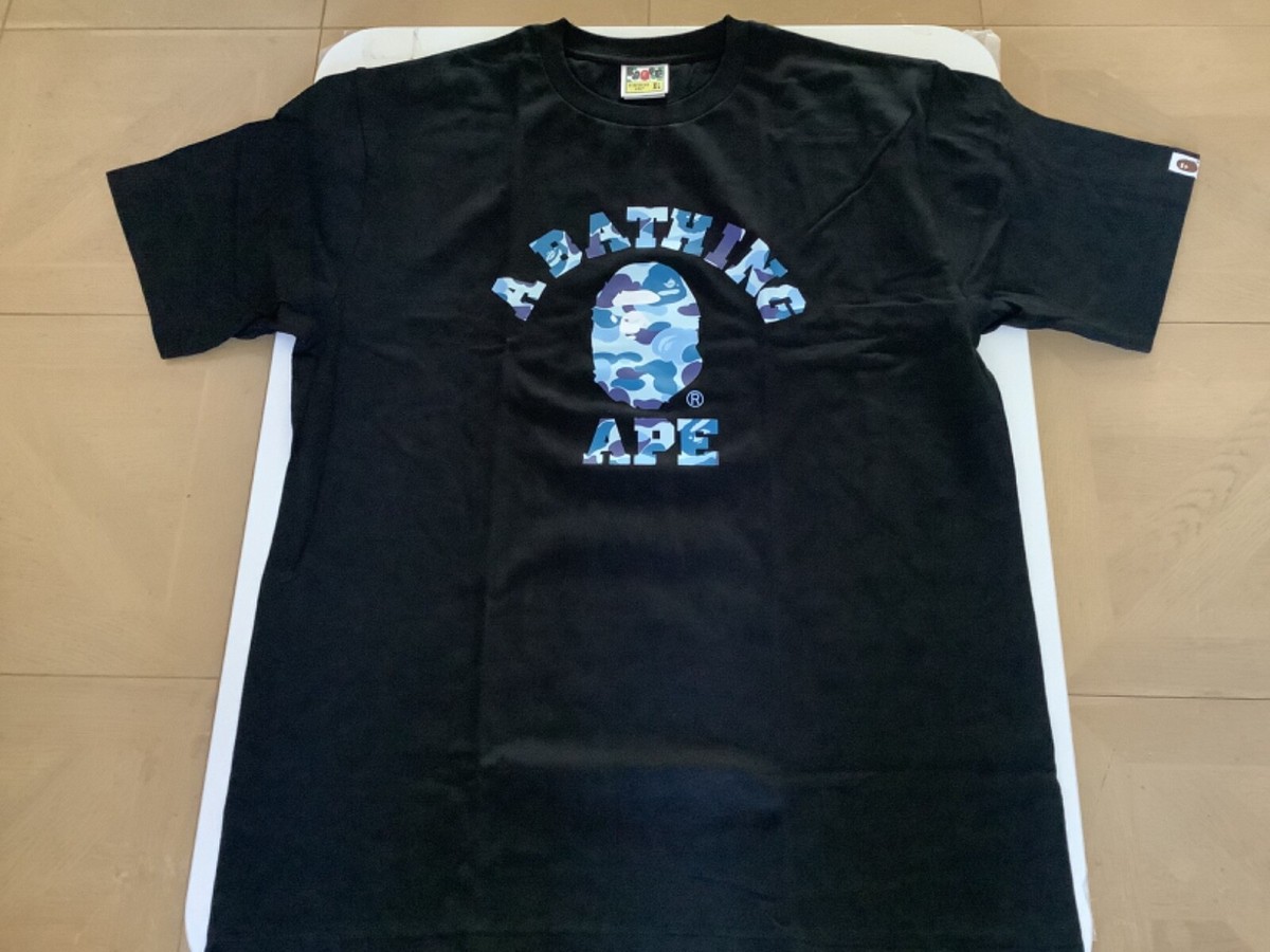 Authentic a bathing ape bape abc camo college tee t shirt
