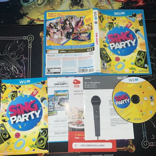 Sing Party Nintendo Wii U Video Game Nintendo - Complete w/ Manual CIB