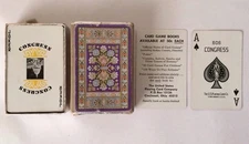 Vintage Congress 606 Cel U Tone Playing Cards Persian Floral Complete Box