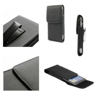 für Honor 8A Pro (2019) Gürteltasche Holster Etui Metallclip Kunstleder Vertikal