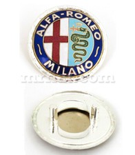 Alfa Romeo Giulietta Giulia Spider Milano 55 Mm Metal Enameled Emblem New Alfa Romeo Giulietta Giulia Spider Milano 55 Mm Metal Enameled Emblem New