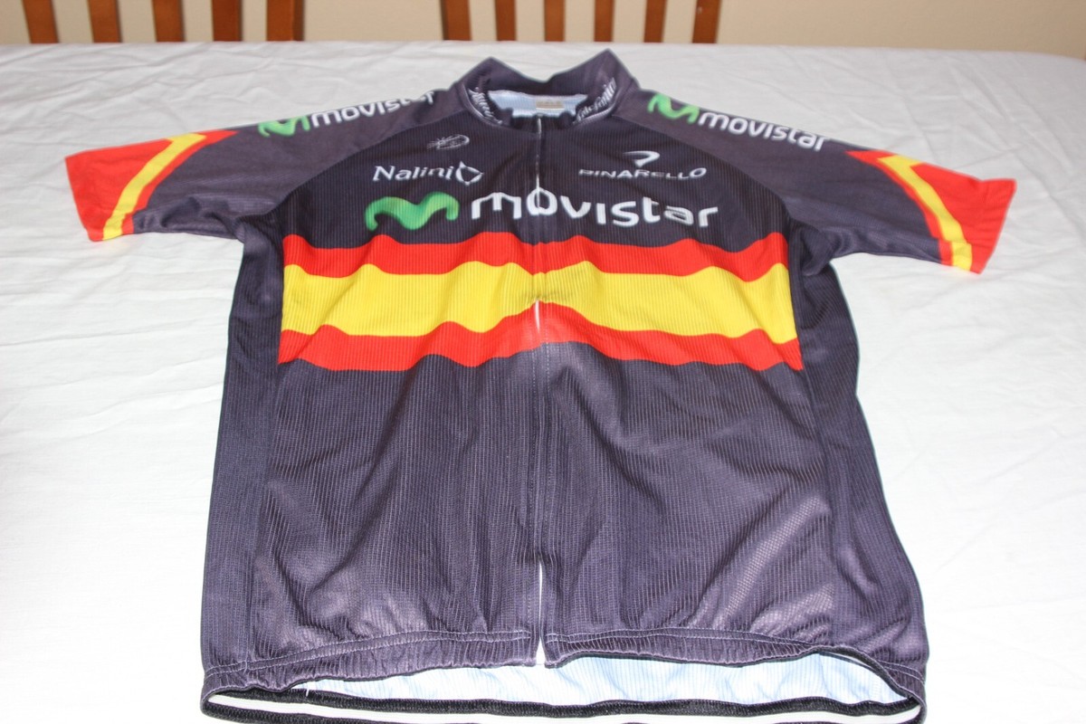 Official Cycling Jersey Movistar Team Like Champion Spain Brand