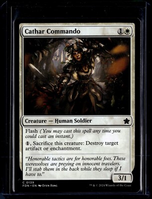 Cathar Commando - 139 - FDN - NM - MTG Magic the Gathering