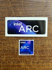 2x Intel ARC Graphics Desktop / Laptop sticker label NEW 