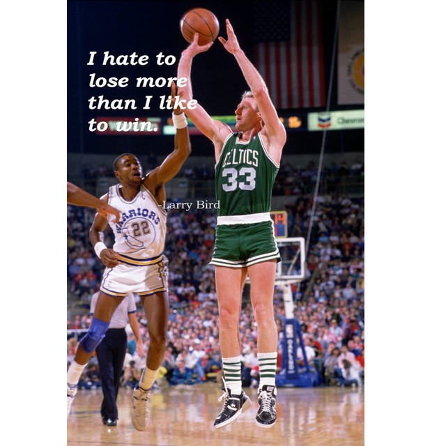 Larry Bird Motivational Quote Basketball Silk Poster 12x18 24x36 inch
