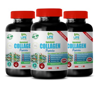 skin & good support booster - COLLAGEN PEPTIDES - bone health for men 3 BOTTLE