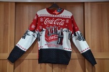 Brand New Coca Cola Red Christmas Jumper Holidays Are Coming Mens Large L 42-44"