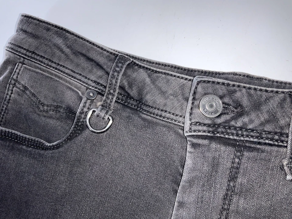 Pantalones de mezclilla ajustados al tobillo Burberry Brit Westbourne 31x29 para mujer gris pavo YGI W4-113 Foto 4 de 4