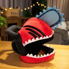 Anime Chainsaw Man Pochita Headgear Denji Cosplay Mask Ornaments Plush Hat Gift