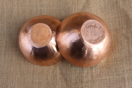 Juego de 2 tazones de cereal para servir de cobre puro vintage DeKulture, 360 ml - Imagen 6 de 7