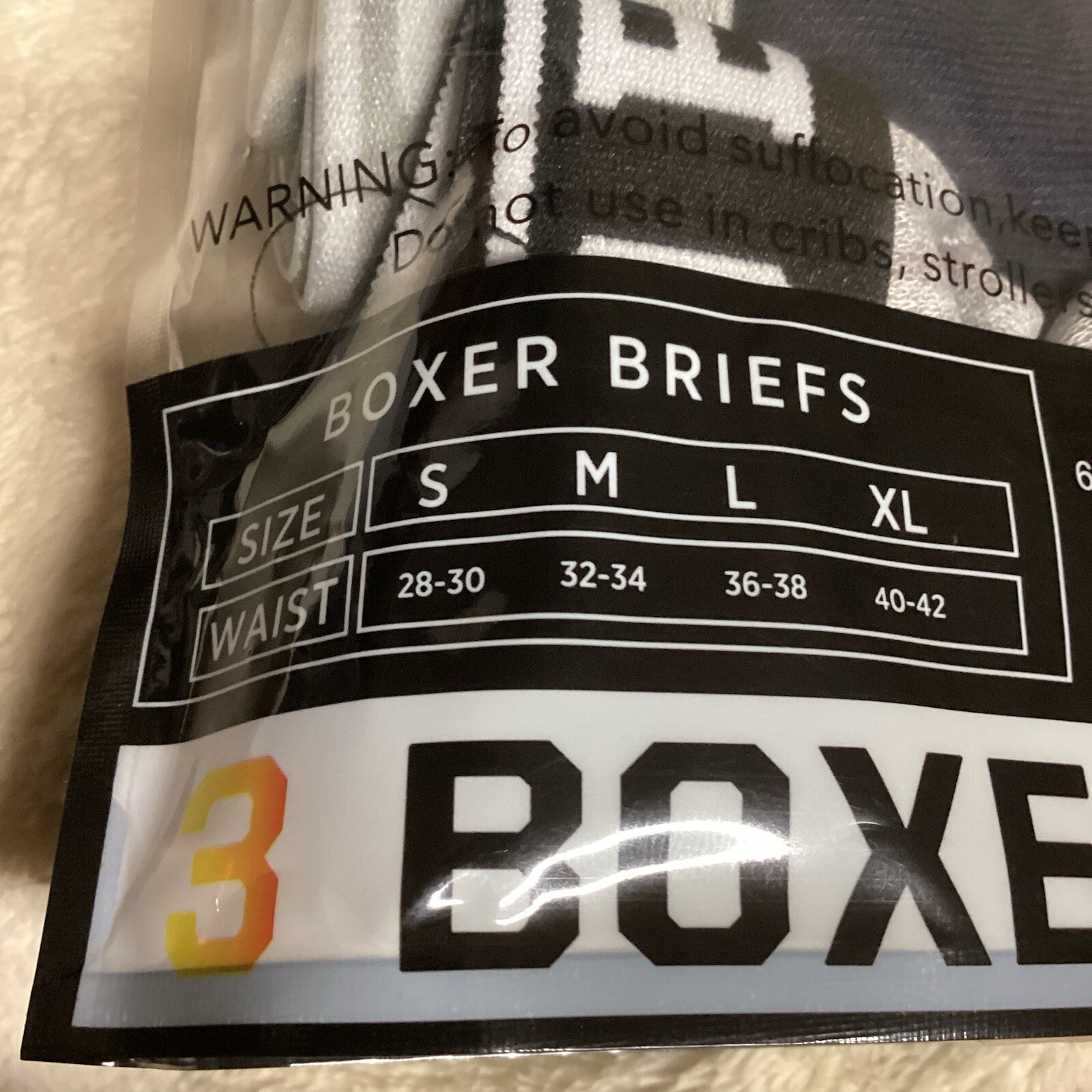 Retro Edge Boxer Briefs NIB Multicolor 3 Pack. Sz Small Factory Sealed ...