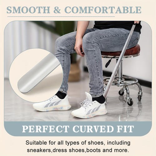 Metal Shoe Horn Shoe Lifting Helper Retractable Shoehorn Shoe Horn Tool New
