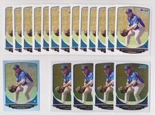DANIEL VOGELBACH 2013 Bowman Chrome REFRACTOR 18 card TOP PROSPECT Lot MARINERS