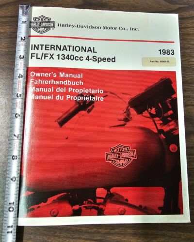 Harley Davidson 1983 International Shovelhead FL/FX 4-Speed Owners Manual - Picture 9 of 10