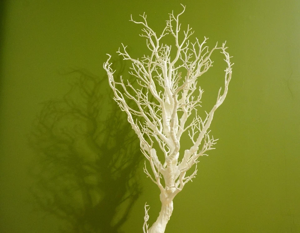 Centro de mesa árbol manzanita 48" BLANCO decoración de exhibición de fiesta de boda Foto 2 de 2