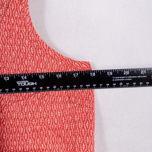 Canotta Toad & Co donna piccola rossa geometrica tencel scollo ricamato casual - Foto 5 di 8