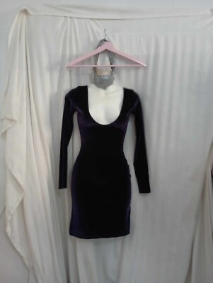 american apparel dress suede purple size small(LRS9)