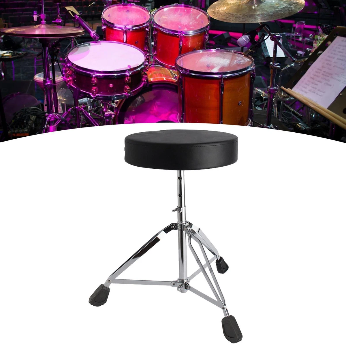 Drum Throne Drum Seat Stool for Drummers Instrument Players Performers