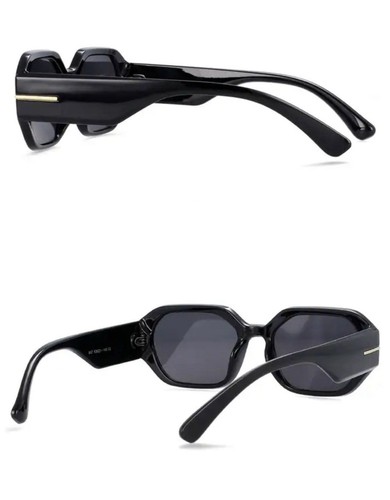 Fashion Square Sunglasses Women Brand Designer Retro Black Eyewear Shades UV400 - 第 6/9 張圖片