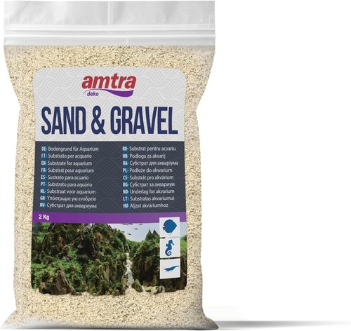 AMTRA White Quartz Aquarium Sand; 2kg; Fine 0.1-0.7mm; for Fresh or Salt Water - Picture 3 of 11