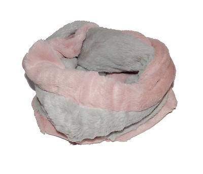 SCIARPA SCALDACOLLO MORBIDO CAPPUCCIO DOPPIO DONNA PELOSO ROSA