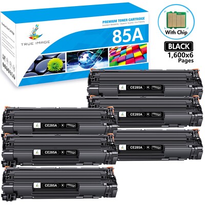 6PK CE285A 85A Toner Cartridge For HP Laserjet Pro P1102W M1132 M1212nf P1102