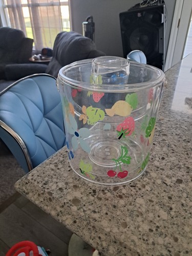 Acrylic Fruit Clear Ice Bucket With Lid