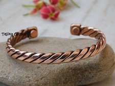 Solid Copper Bracelet Arthritis Pain Therapy Energy Cuff Copper bangle jewellery