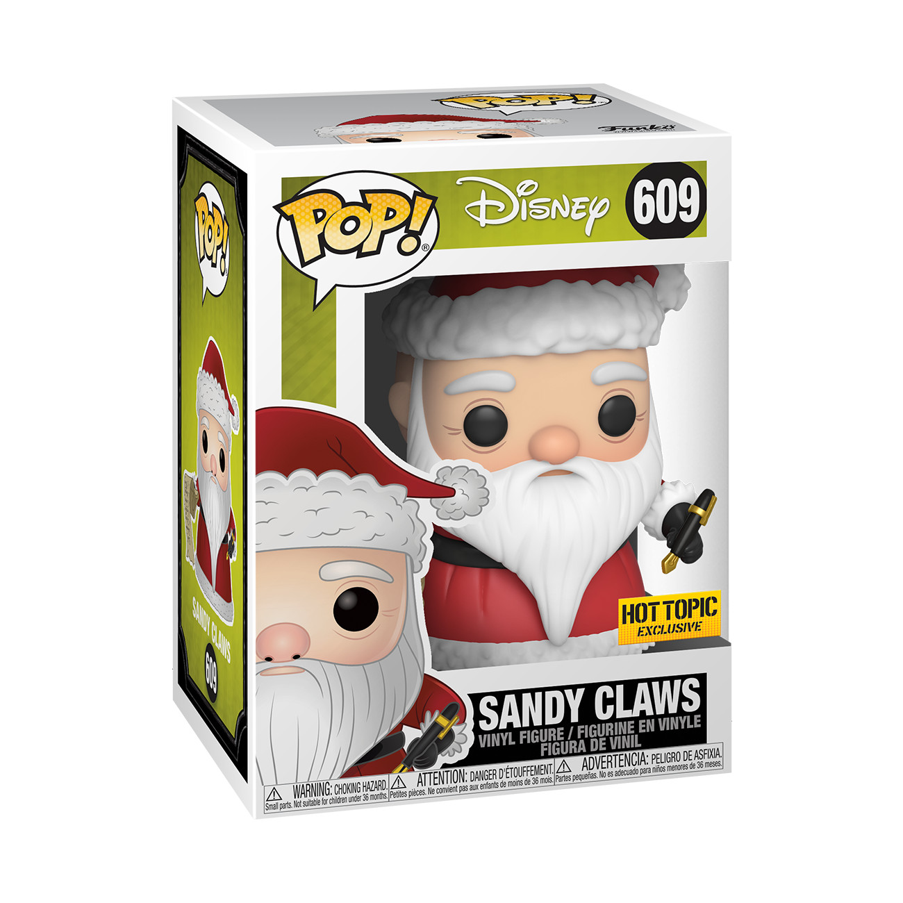 Funko Pop! Vinilo: Disney - Sandy Claws - Hot Topic (Exclusivo) #609