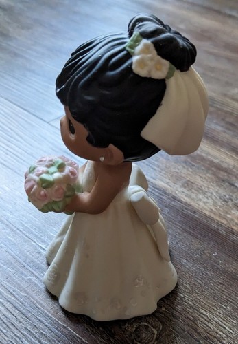 NIB Precious Moments 172067 Bride Dark Skin Black Hair figurine - Picture 3 of 11