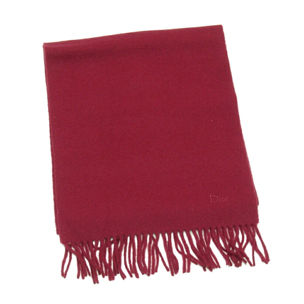 Logo silencieux DIOR broderie Bordeaux laine Authentique D'OCCASION T20133