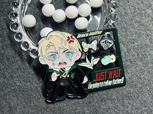 In Stock HP Harry Draco Malfoy Metal Badge Brooch Pin Collection Anime Toy Gift - Picture 3 of 4