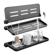 3 Pack RV Aluminum Fold Down Wall Shelf, Sturdy Wall Mounted Folding 15.7 x 5