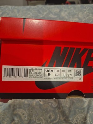 Jordan 1 High 85 Georgtown Size 9