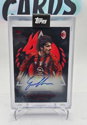 2024-25 TOPPS AC Milan 125 Years Anniversario Gennaro Gattuso Auto /99 I Diavoli