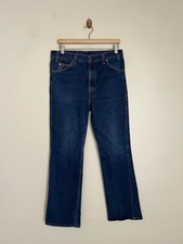 Vintage 90's Levis 517 Jeans Size 33x30.5โ Blue Made In USA Orange Tab Bootcut