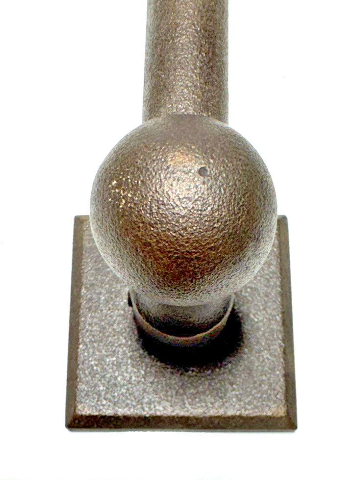 Signature Hardware 24"  HD Towel Bar Bronze Patina Finish Square Base Open Box