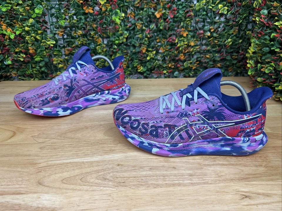 Zapatillas deportivas ASICS Gel Noosa Tri 14 malla multicolor con cordones 1012B208 para mujer 10 Foto 3 de 4